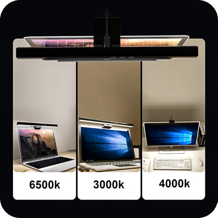 Lampka Biurkowa Na Monitor LED Ekran Komputera Laptopa Regulacja Barwy EUROLOOK SL-01