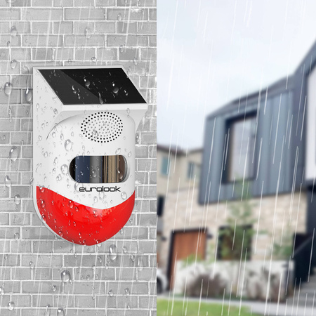 Zewnętrzny Solarny Sygnalizator PIR Tuya EUROLOOK TU-010-IA