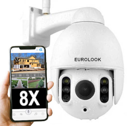 Kamera IP Wi-Fi obrotowa zewnętrzna 2MPX ZOOM 8X EZ-28128X-O-IR