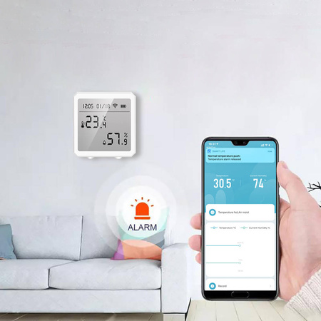 Inteligentny Czujnik Temperatury i Wilgotności Zigbee 3.0 Tuya