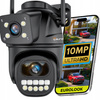 PODWÓJNA KAMERA WIFI IP SMART ZEWNĘTRZNA OBROTOWA 4K 10MP DETEKCJA ALARM EUROLOOK ZC-04 Dual