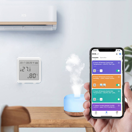 Inteligentny Czujnik Temperatury i Wilgotności Zigbee 3.0 Tuya