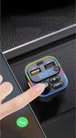 Transmiter RT-5 FM Bluetooth Ładowarka USB AUX BASS SD