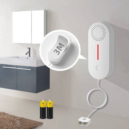 Inteligentny Czujnik Zalania Wodą Tuya Wi-Fi EUROLOOK TU-013-WLS