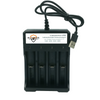 Ładowarka Do Akumulatorów 4 Kanały 3.7V Złącze USB EUROLOOK LBC-001
