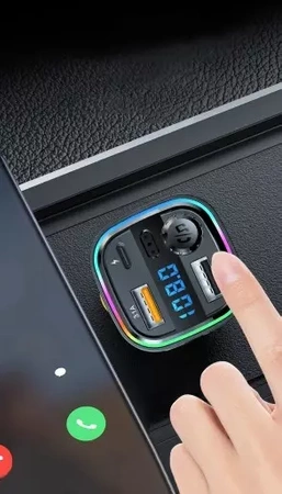 Transmiter FM Do Auta Ładowarka QC3.0 Bluetooth RT-6