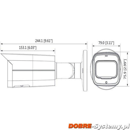 Kamera sieciowa IP tubowa IPC-HFW2431T-ZS-27135