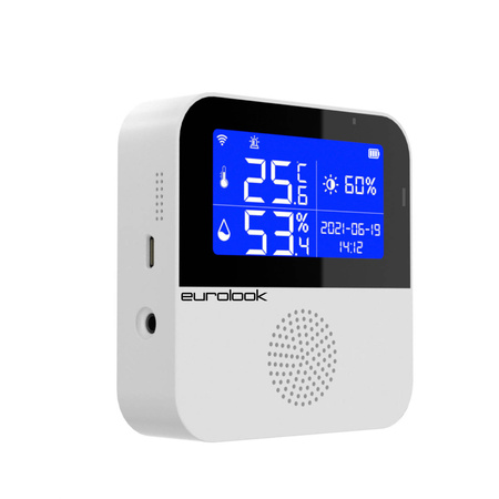 Inteligentny Czujnik Temperatury Wilgotności z Dodatkowym Termometrem Tuya WiFi TU-012-THS