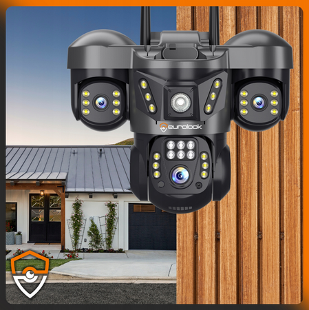 Potrójna kamera bezprzewodowa 6Mpx Obrotowa EUROLOOK V-63 Pro