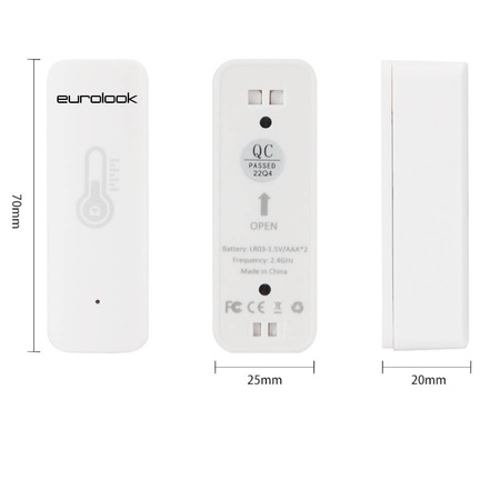 Inteligentny Czujnik Wilgoci i Temperatury EUROLOOK TU-007-TS