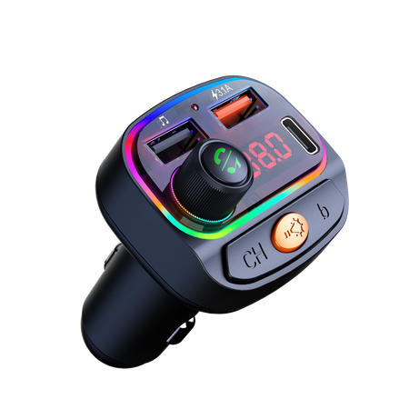 Transmiter FM Bluetooth Szybka Ładowarka QC3.0 USB RT-4