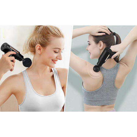 Mocny Bezprzewodowy Masażer Do Ciała EUROLOOK MG-01 Czerwony