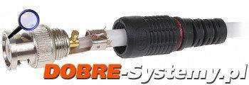 Wtyk BNC-W prosty skręcany