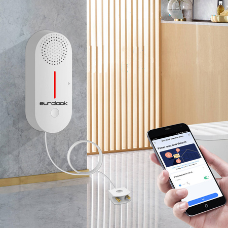 Inteligentny Czujnik Zalania Wodą Tuya Wi-Fi EUROLOOK TU-013-WLS