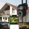 KAMERA ZEWNĘTRZNA OBROTOWA IP WIFI 12MP APLIKACJA 4x ZOOM AUDIO [EUROLOOK ZC-07B]