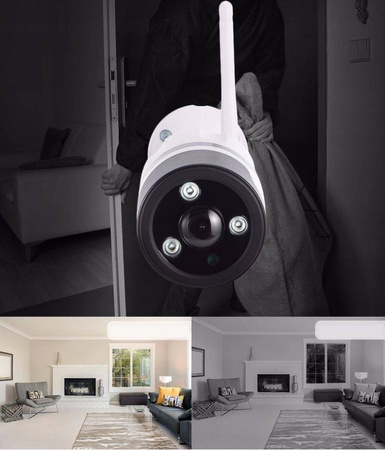 Zewnętrzna Kamera IP Wi-Fi 5MPx 160° Szerokokątna