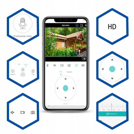 Obrotowa kamera Wi-Fi Zewnętrzna 2MPX EUROLOOK