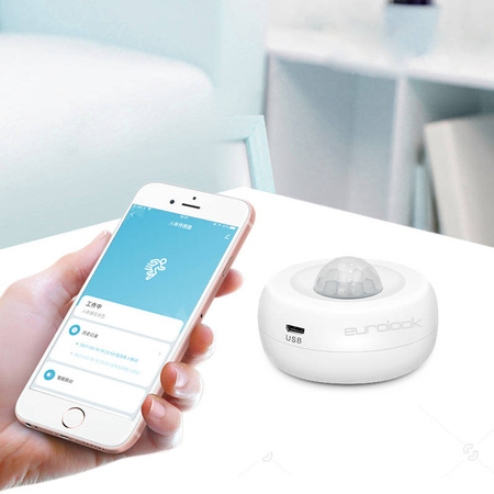 Inteligentny Bezprzewodowy Czujnik PIR 360° Zigbee EUROLOOK TU-001-Z-CS