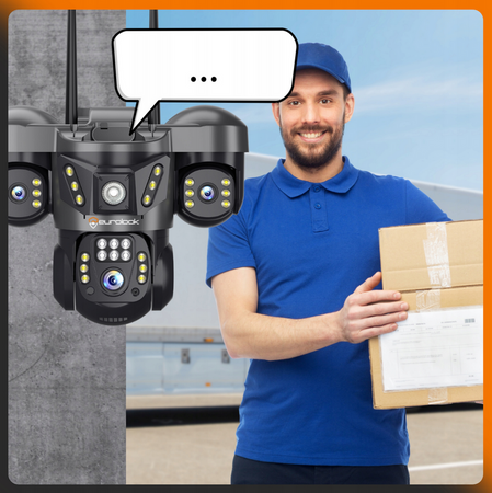 Potrójna kamera bezprzewodowa 6Mpx Obrotowa EUROLOOK V-63 Pro