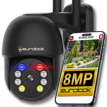 Bezprzewodowa Obrotowa Kamera Wi-Fi 8MPX EUROLOOK