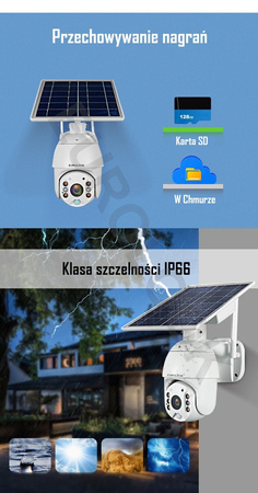 Kamera z panelem solarnym 4G Obrotowa EUROLOOK EX-2536-4G-SOLAR