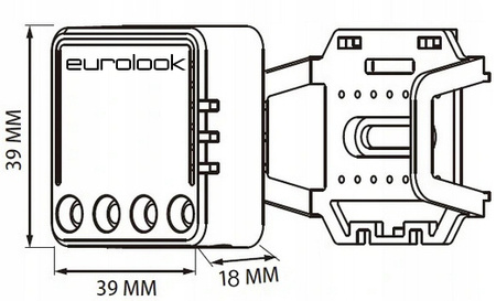 Sterownik do bramy garażowej Wi-Fi + kontaktron – współpraca z Tuya / Smart Life EUROLOOK TU-016-GDM