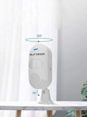 Inteligentna Czujka PIR z Sygnalizatorem Tuya EUROLOOK TU-002-PET