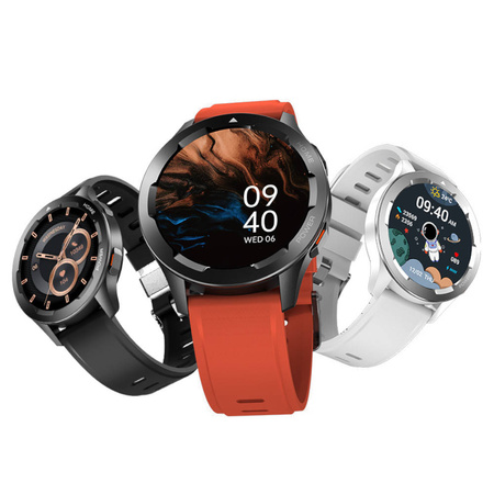 EUROLOOK Sportowy Inteligentny Zegarek Smartwatch Czerwony Wodoodporny Fitness Bluetooth iOS Android