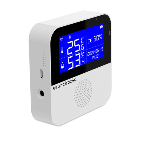 Inteligentny Czujnik Temperatury Wilgotności z Dodatkowym Termometrem Tuya WiFi TU-012-THS