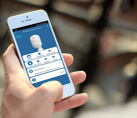 Inteligentna Czujka PIR z Sygnalizatorem Tuya EUROLOOK TU-002-PET