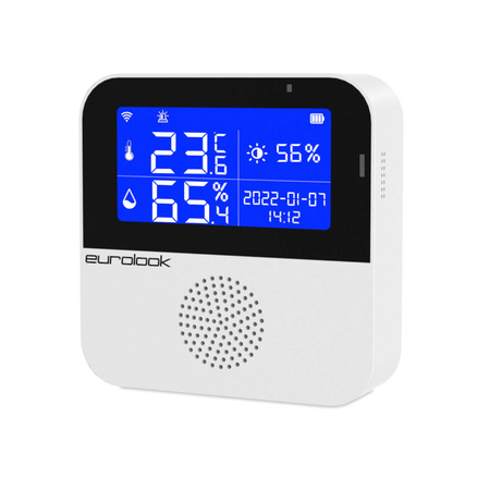 Inteligentny Czujnik Temperatury Wilgotności z Dodatkowym Termometrem Tuya WiFi TU-012-THS