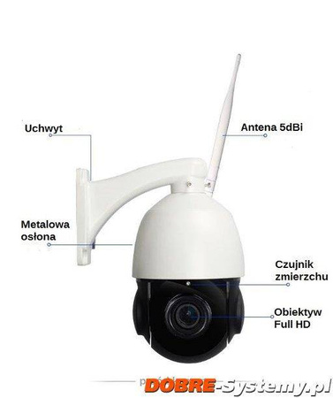 Kamera IP Wi-Fi obrotowa zewnętrzna EDW-3550 ZOOM 20X