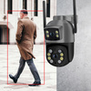 PODWÓJNA KAMERA WIFI IP SMART ZEWNĘTRZNA OBROTOWA 4K 8MPX DETEKCJA ALARM EUROLOOK ZC-05